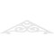 Ekena Millwork Pitch Hurley Architectural Grade PVC Gable Pediment, 48"W x 12"H x 1"P (6/12) GPP048X012X100HUR - alternate 4